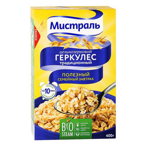 Хлопья Мистраль геркулес традиционный 400 г в Билла