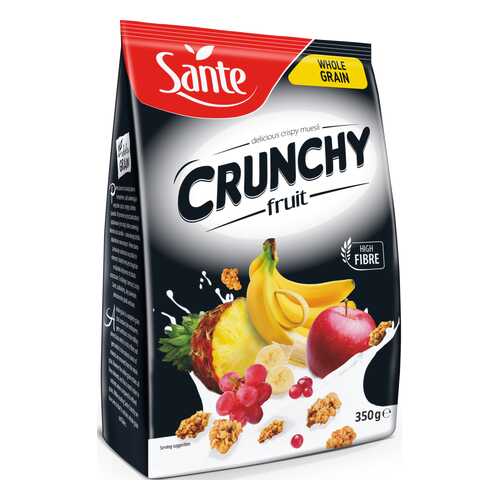 Хлопья Sante Crunchy Овсяные с фруктами 350г в Билла