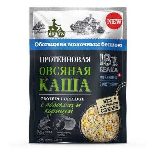 Каша овсяная Bionova Протеиновая с яблоком и корицей 40г в Билла