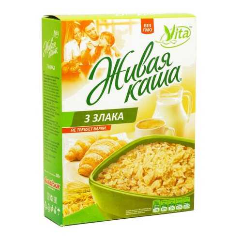 Каша Vita живая 3 злака хлопья из пророщенного зерна 300 г в Билла