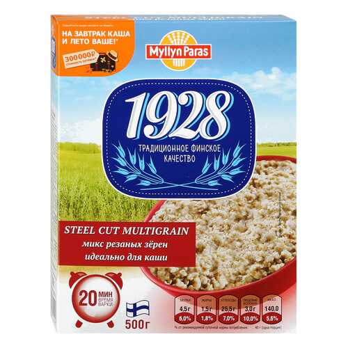 Микс резаных зерен Myllyn Paras 1928 Steel Cut Multigrain 500 г в Билла