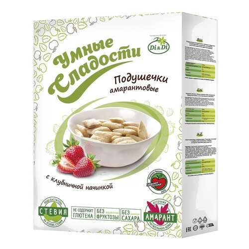 Подушечки амарантовые Умные сладости c клубничной начинкой 220 г в Билла