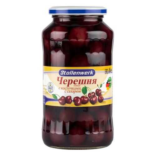 Черешня темная Stollenwerk с косточками, с сахаром 680 г в Билла