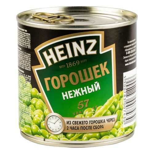 Горошек зеленый Heinz нежный 390 г в Билла