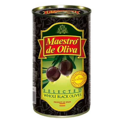 Маслины отборные Maestro de Oliva с косточкой 360 г в Билла
