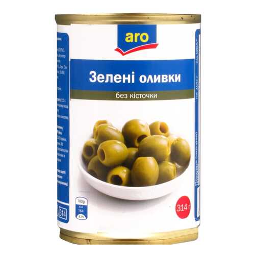 Оливки Aro зеленые без косточки 314 мл в Билла