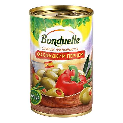 Оливки Bonduelle Мансанилья со сладким перцем 314мл в Билла