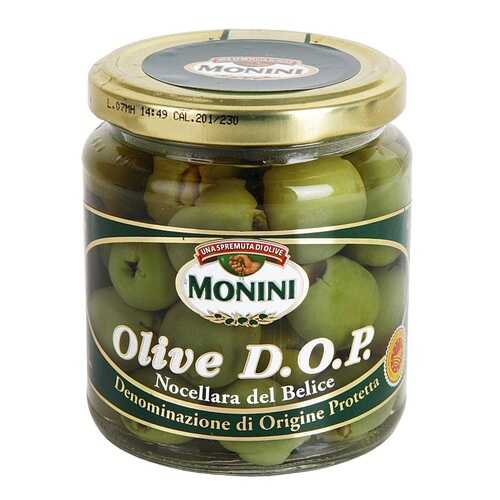 Оливки зелёные Monini D.O.P. без косточки 120 г стекло Италия в Билла