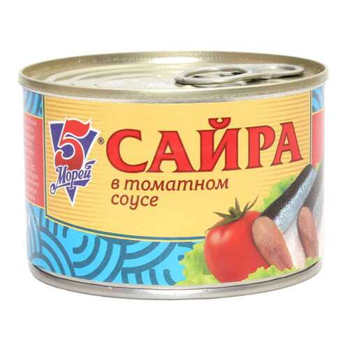 Сайра 5 морей в томатном соусе 250 г в Билла