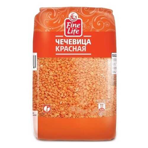 Крупа Fine Life чечевица красная 450 г в Билла