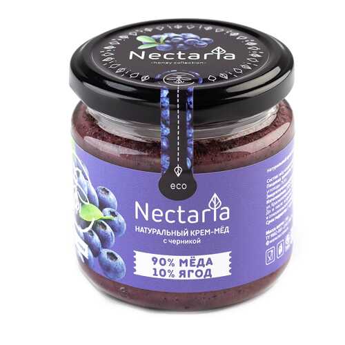 Крем-мёд с черникой Nectaria 230 г в Билла