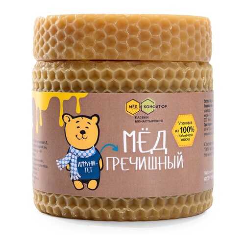 Мёд гречишный в банке из воска от Кристины Монастырской, «Пасеки Монастырской», 320 г в Билла