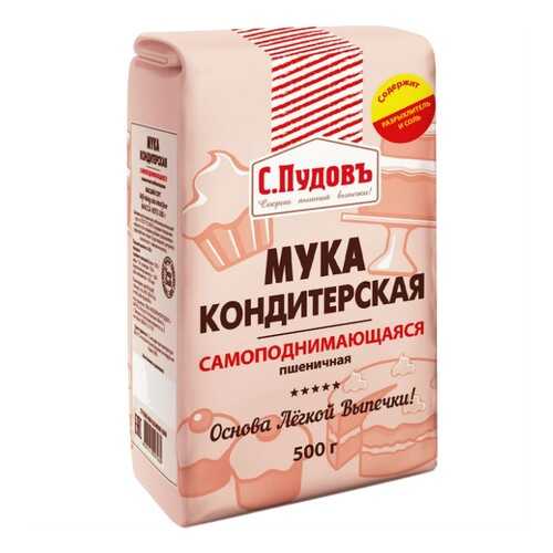 Мука кондитерская самоподнимающаяся пшеничная в/с С. Пудовъ 500 г в Билла