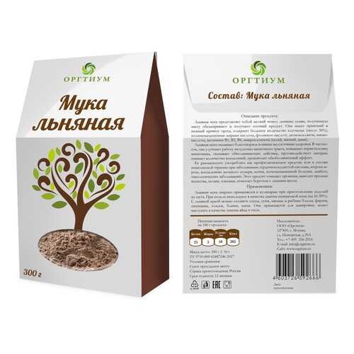 Мука льняная Оргтиум экологическая 300 г в Билла