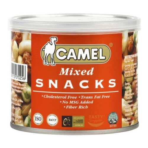 Смесь mixed snacks из орехов, бобов и горошка Camel 130 г в Билла