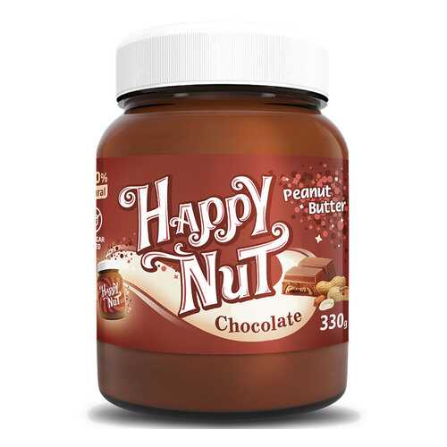 Арахисовая паста Happy nut с темным шоколадом 330 г в Билла