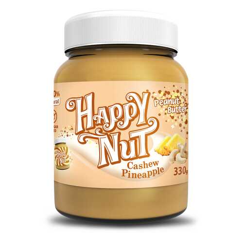 Кешью паста Happy Nut Cashew Pineapple с арахисом и ананасом 330 г в Билла