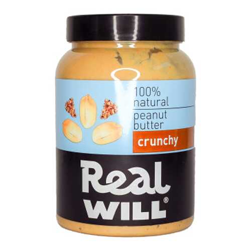 Паста арахисовая Real Will хрустящая 1000 г в Билла