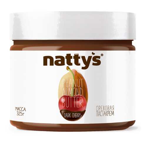 Паста Nattys Dark cherry ореховая с вишней и мёдом 325 г в Билла