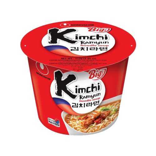 Лапша быстрого приготовления Кимчи Рамен Nongshim чашка 112 г в Билла