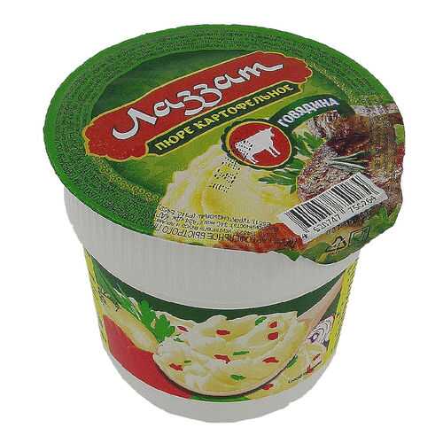 Пюре Халяль Лаззат быстрого приготовления со вкусом говядины 40 г в Билла