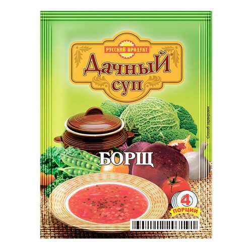 Суп дачный Русский Продукт борщ варочный 50 г в Билла