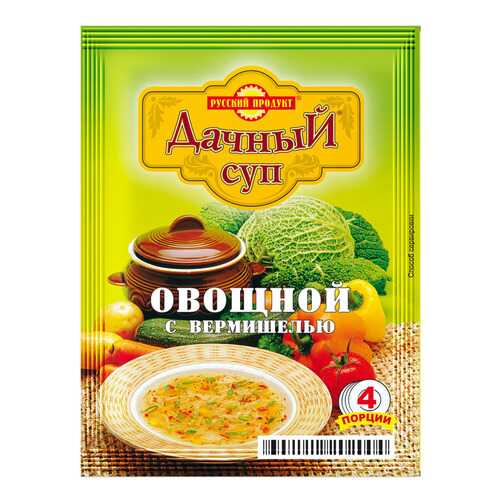 Суп дачный Русский Продукт овощной с вермишелью варочный 60 г в Билла