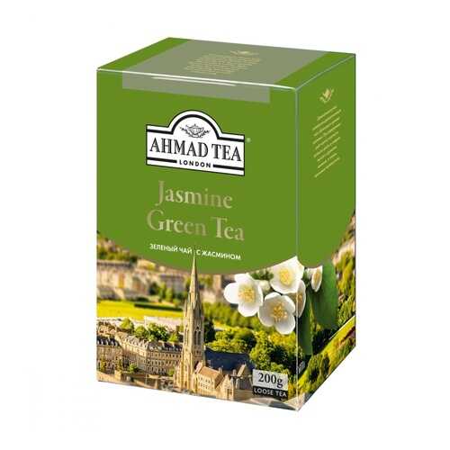 Чай Ahmad Jasmine Green Tea, зеленый с жасмином, листовой, 200 гр в Билла