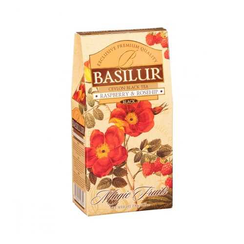Чай Basilur Волшебные фрукты - Малина и шиповник черный с добавками 100 г в Билла