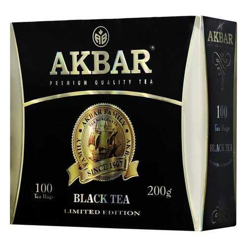 Чай черный Akbar байховый цейлонский мелкий 100 пакетиков в Билла