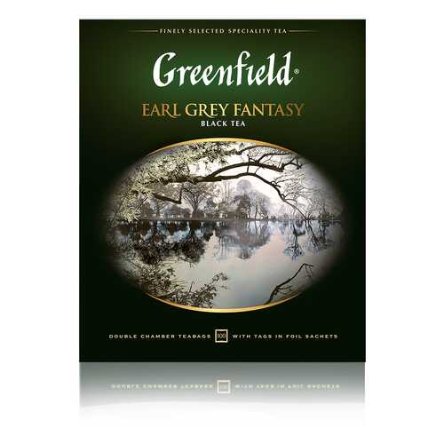 Чай черный Greenfield Earl Grey Fantasy 100 пакетиков в Билла
