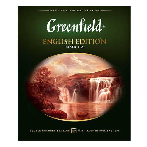 Чай черный Greenfield English Edition 100 пакетиков в Билла