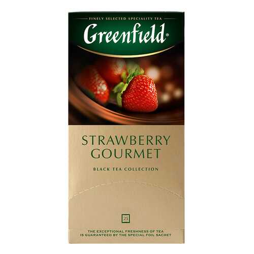 Чай черный Greenfield Strawberry Gourmet 25 пакетиков в Билла