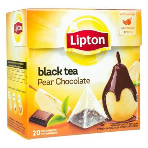 Чай черный Lipton pear chocolate 20 пакетиков в Билла