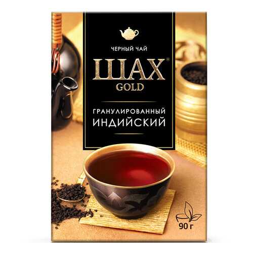 Чай черный листовой гранулированный Шах Gold Индийский 90 г в Билла