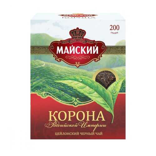 Чай черный Майский корона Российской Империи листовой 200 г в Билла