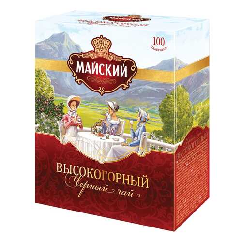 Чай черный Майский высокогорный 100 пакетиков в Билла