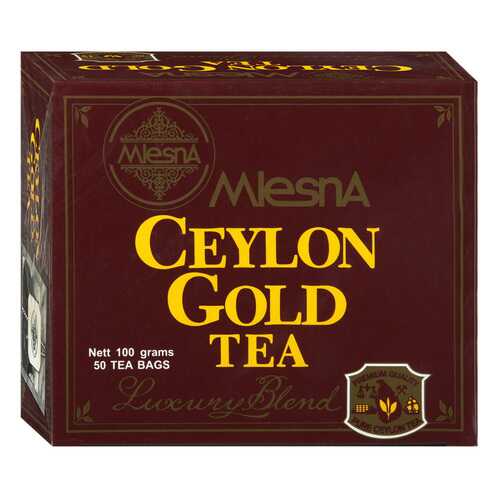 Чай черный Mlesna Ceylon Gold, 50 пак*2г Шри-Ланка в Билла