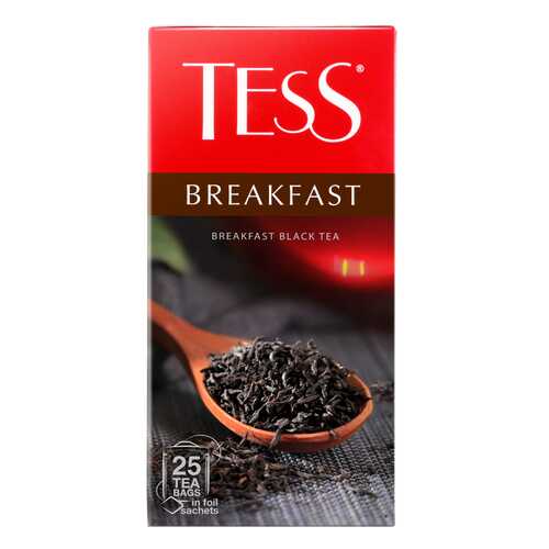 Чай черный Tess Breakfast 25 пакетиков в Билла