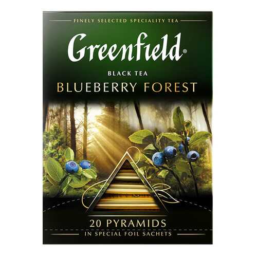 Чай черный в пирамидках Greenfield Blueberry Forest 20 пакетиков в Билла