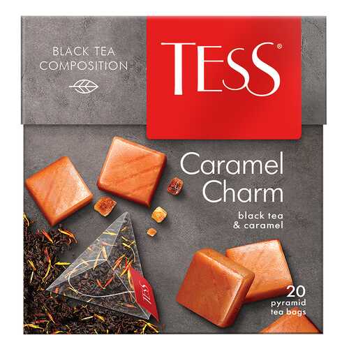 Чай черный в пирамидках Tess Caramel Charm 20 пакетиков в Билла