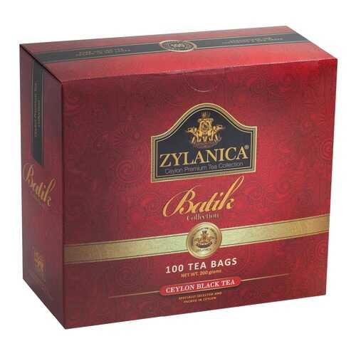 Чай черный Zylanica batik design 100 пакетиков в Билла