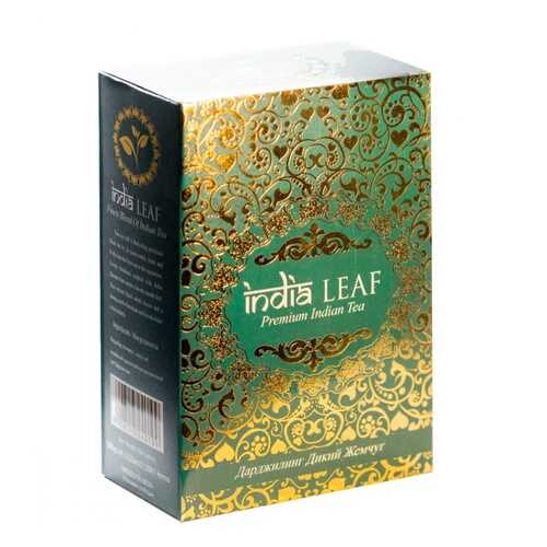 Чай India leaf Дарджилинг дикий жемчуг, черный круполистовой, 100 гр в Билла