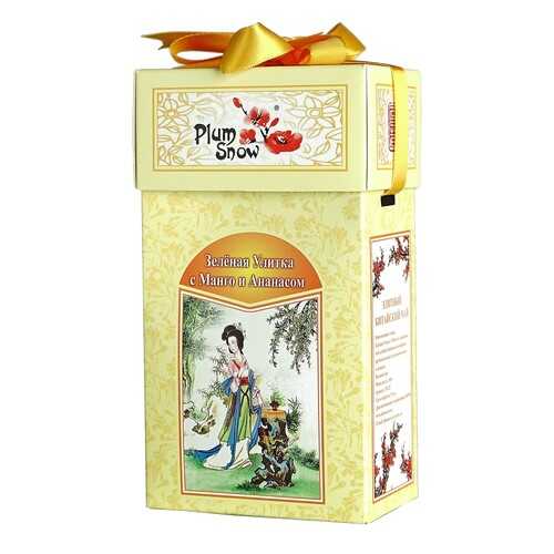 Чай Plum Snow Зелёная Улитка с Манго и Ананасом, зелёный листовой, 100 гр в Билла