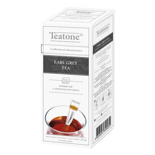 Чай Teatone earl grey черный байховый с ароматом бергамота в стиках 1.8 г 100 штук в Билла