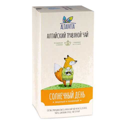 Чай травяной AltaiVita Солнечный день Вкусный и Полезный 10 пак в Билла
