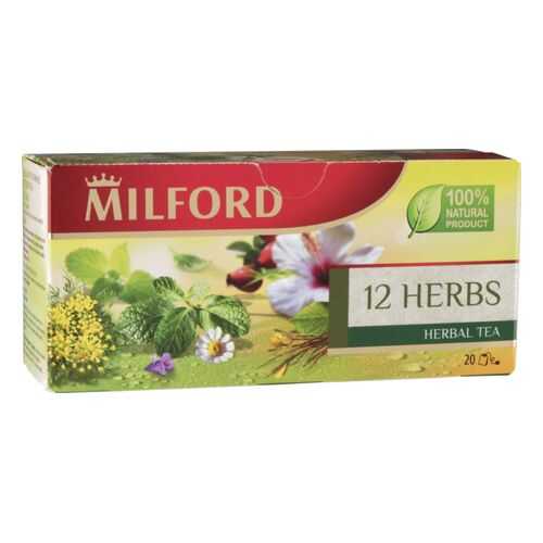 Чай травяной Milford 12 herbs 20 пакетиков в Билла