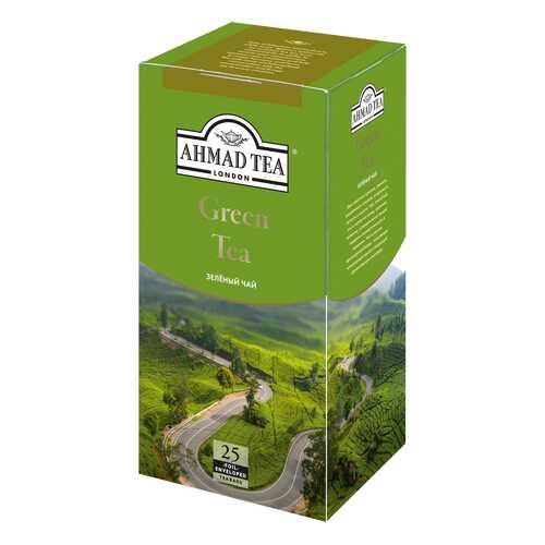 Чай зеленый Ahmad Tea 25 пакетиков в Билла