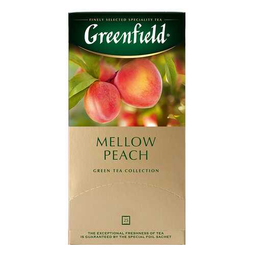 Чай зеленый Greenfield Peach Mellow 25 пакетиков в Билла