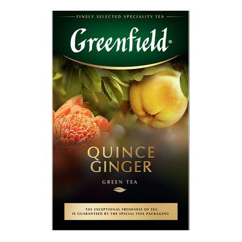 Чай зеленый листовой Greenfield Quince Ginger 100 г в Билла